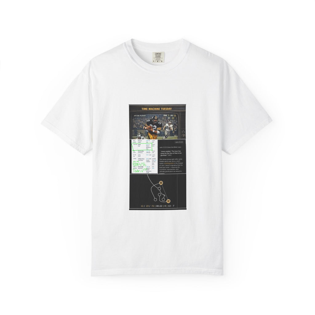 Graphic T-Shirt — Vintage Poster Montage with Text Collage