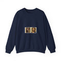 Religious Icon Crewneck Sweatshirt — Jesus & Mary Vintage Portraits