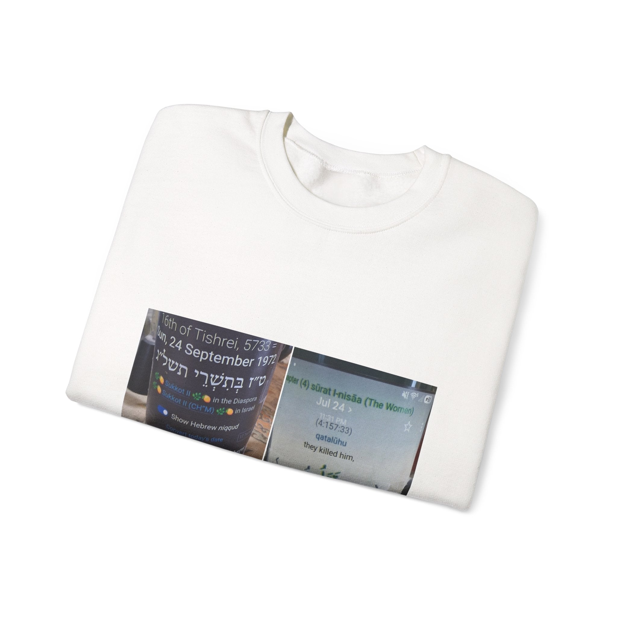 Crewneck Sweatshirt — Vintage Travel Poster Collage