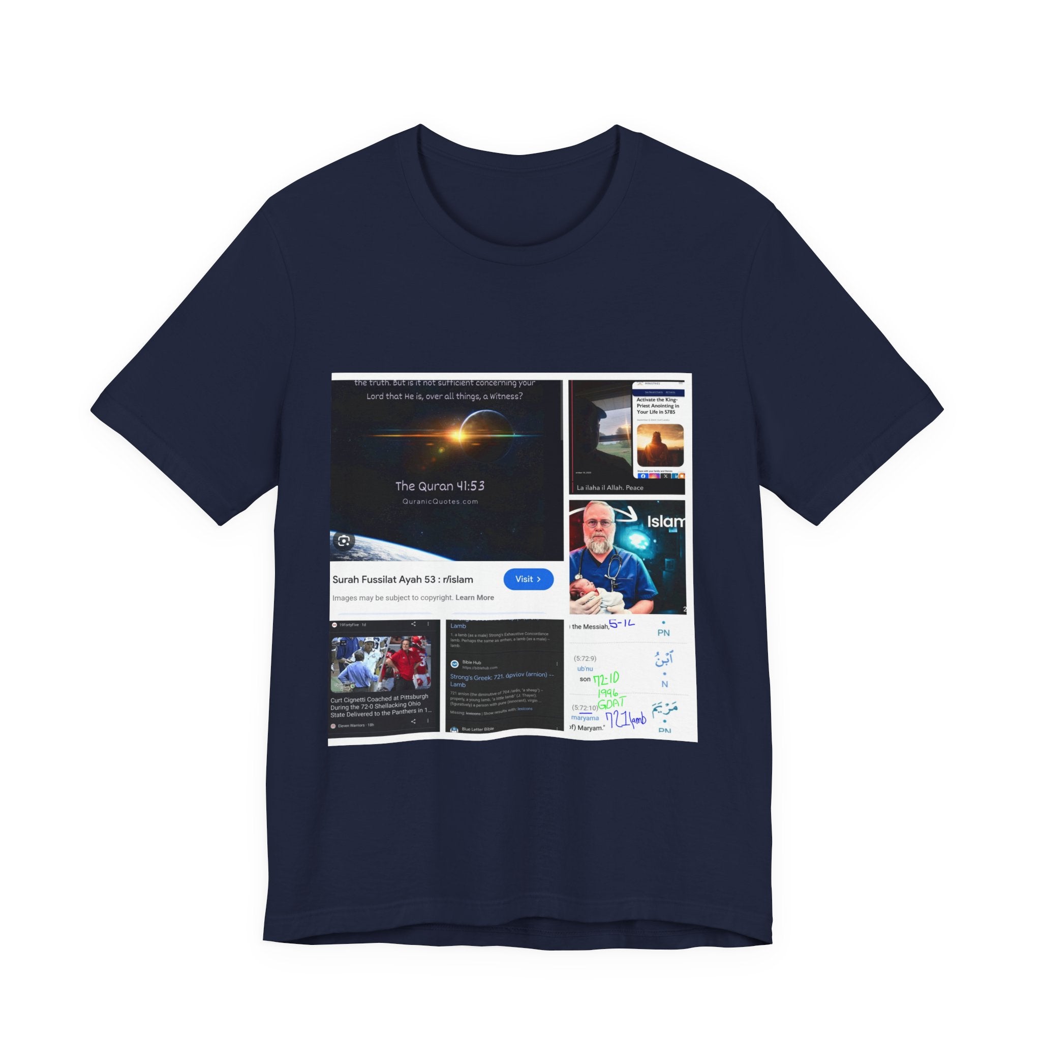 Screenshot Collage Tee — Tech Presentation & Notes Graphic T-Shirt