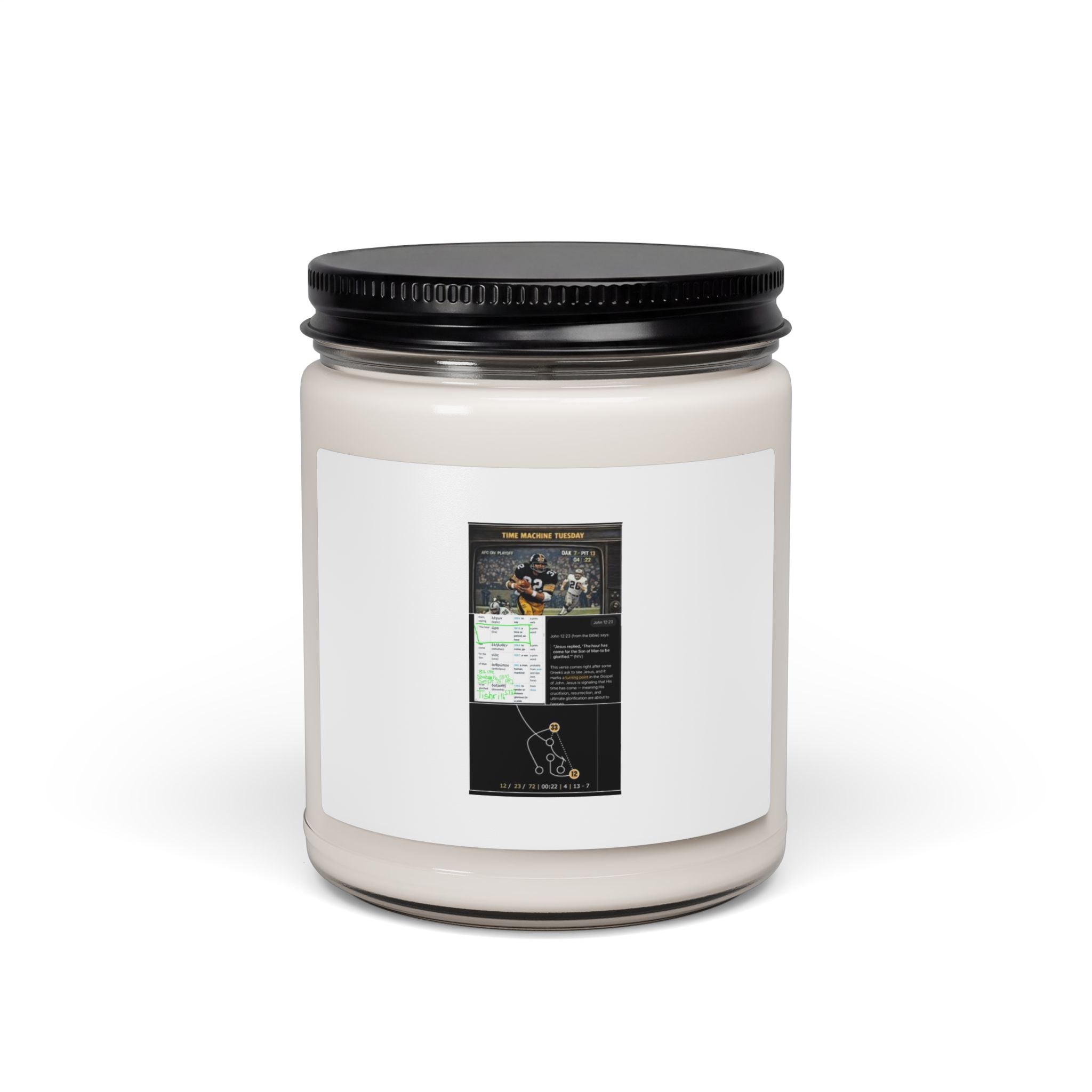 9oz Scented Soy Candle — Clean Jar Candle with Custom Label (Aromatic Home Fragrance)
