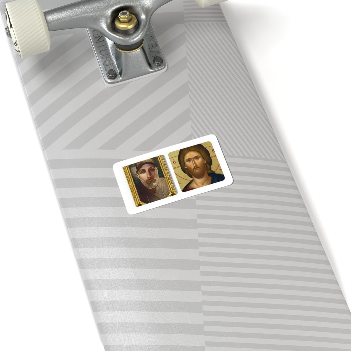 Christian Icon Sticker Set — Jesus & Saint Portrait Kiss-Cut Stickers
