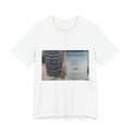 Street Poster Photo Tee — Bilingual Sign Collage T-Shirt