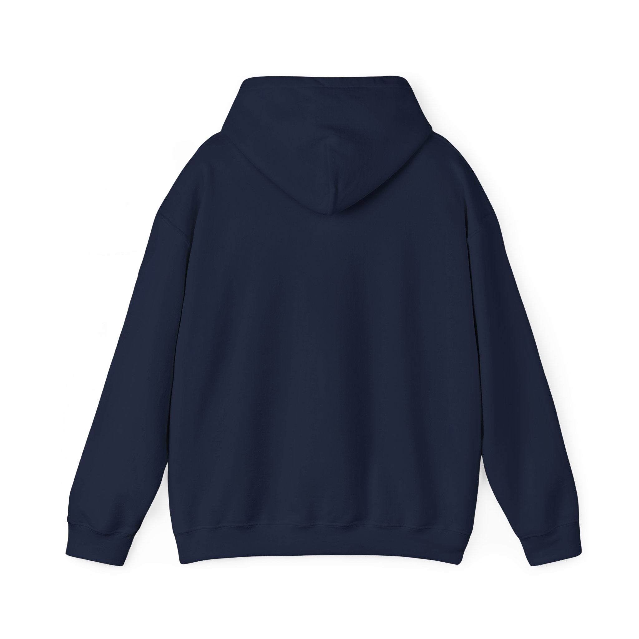 Minimalist Collage Hoodie — Blue Travel Ticket Art Pullover