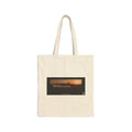 Sunset Quote Canvas Tote Bag — Inspirational Landscape Cotton Shopper