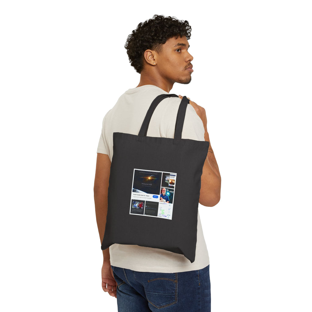 Canvas Tote Bag — Collage Space Art & Screenshots Print