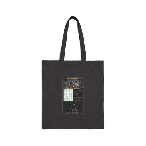 Canvas Tote Bag — Retro Gaming Poster Print "Vintage Arcade Guide"