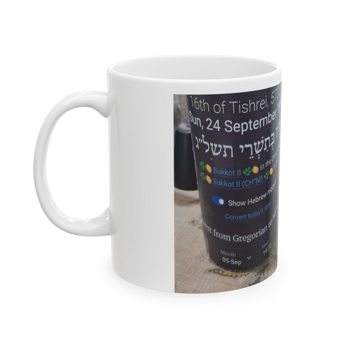 Religious Text Collage Mug — Scripture Verse Ceramic Coffee Cup (11oz/15oz)