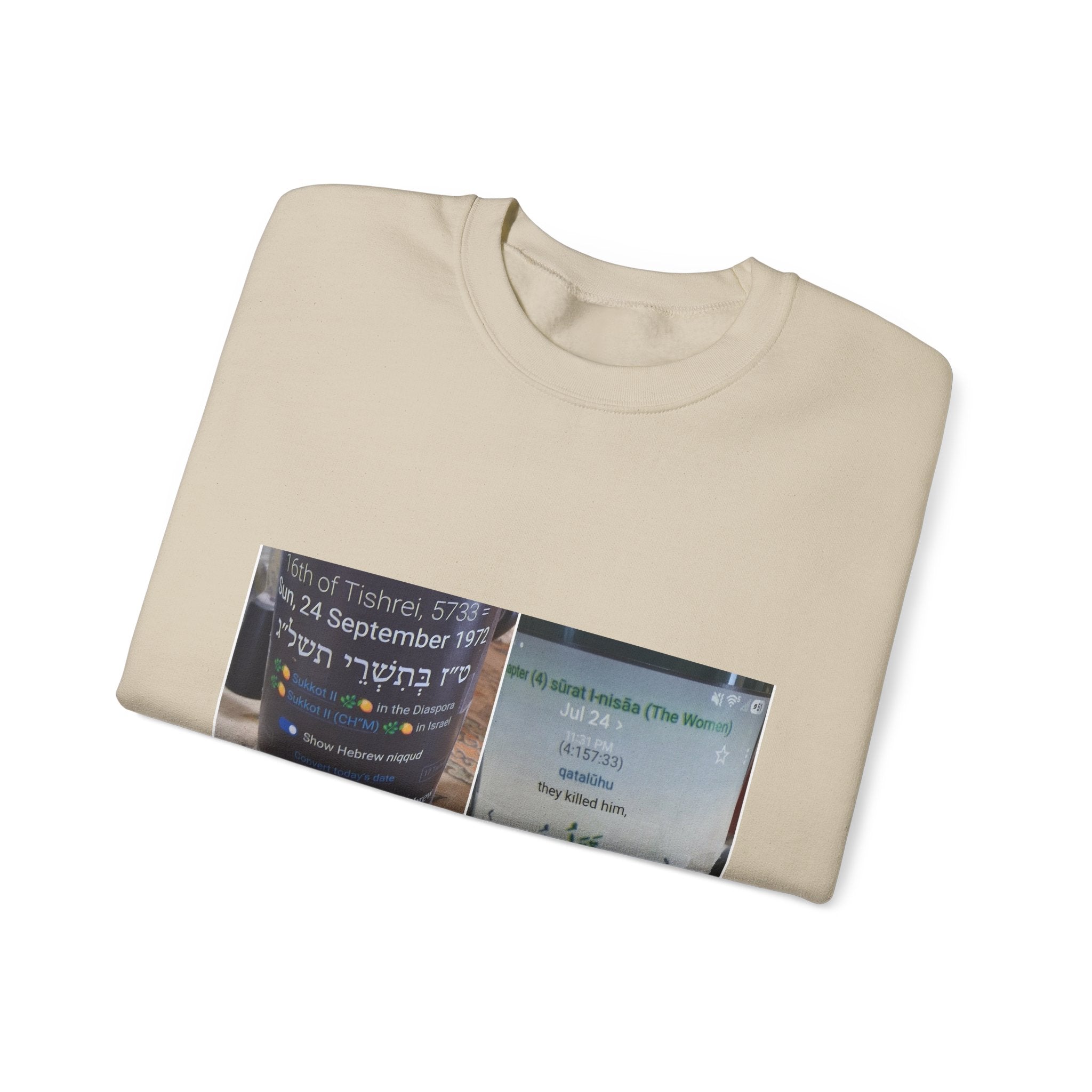 Crewneck Sweatshirt — Vintage Travel Poster Collage