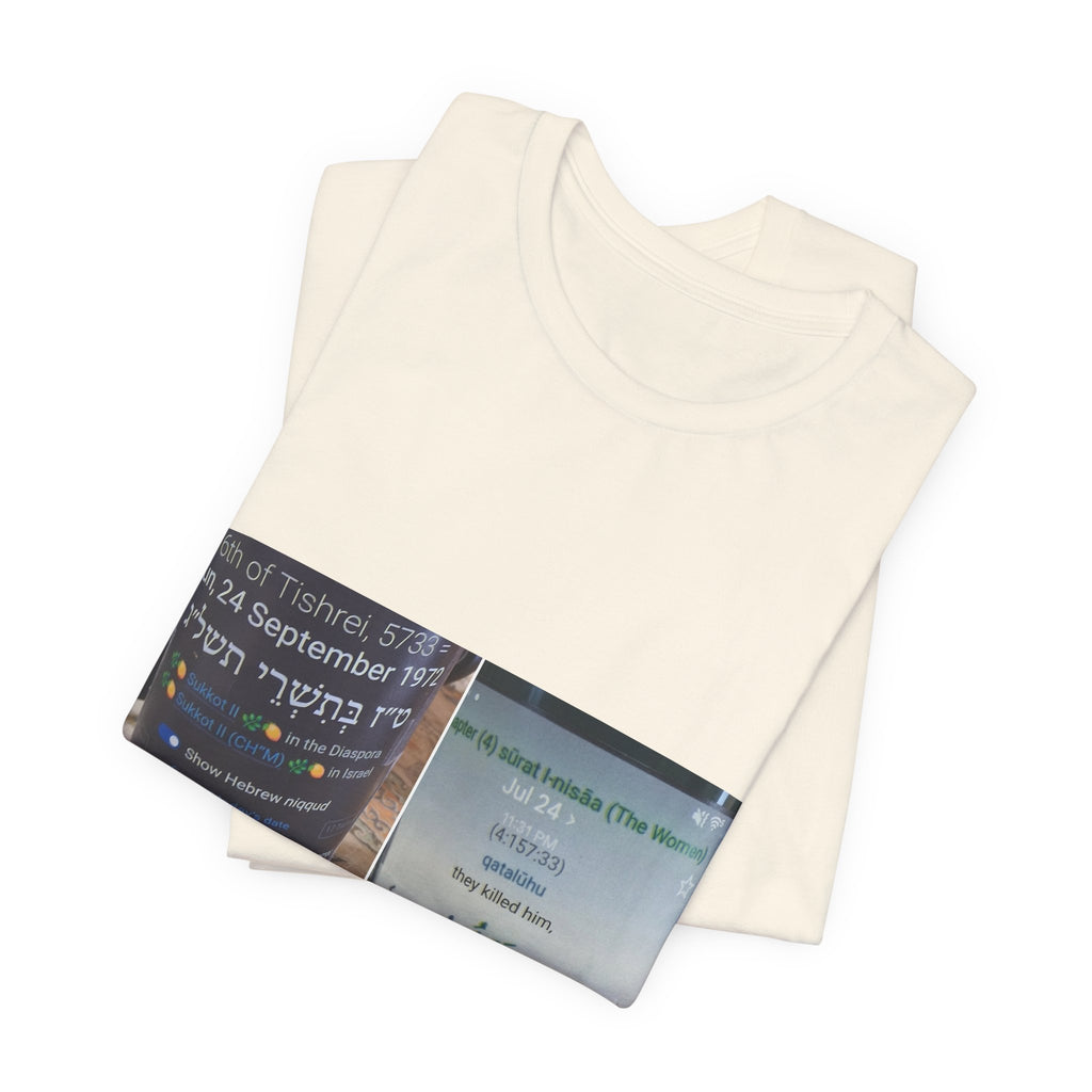Photo Collage Tee — Bilingual Memorial Bottle Design