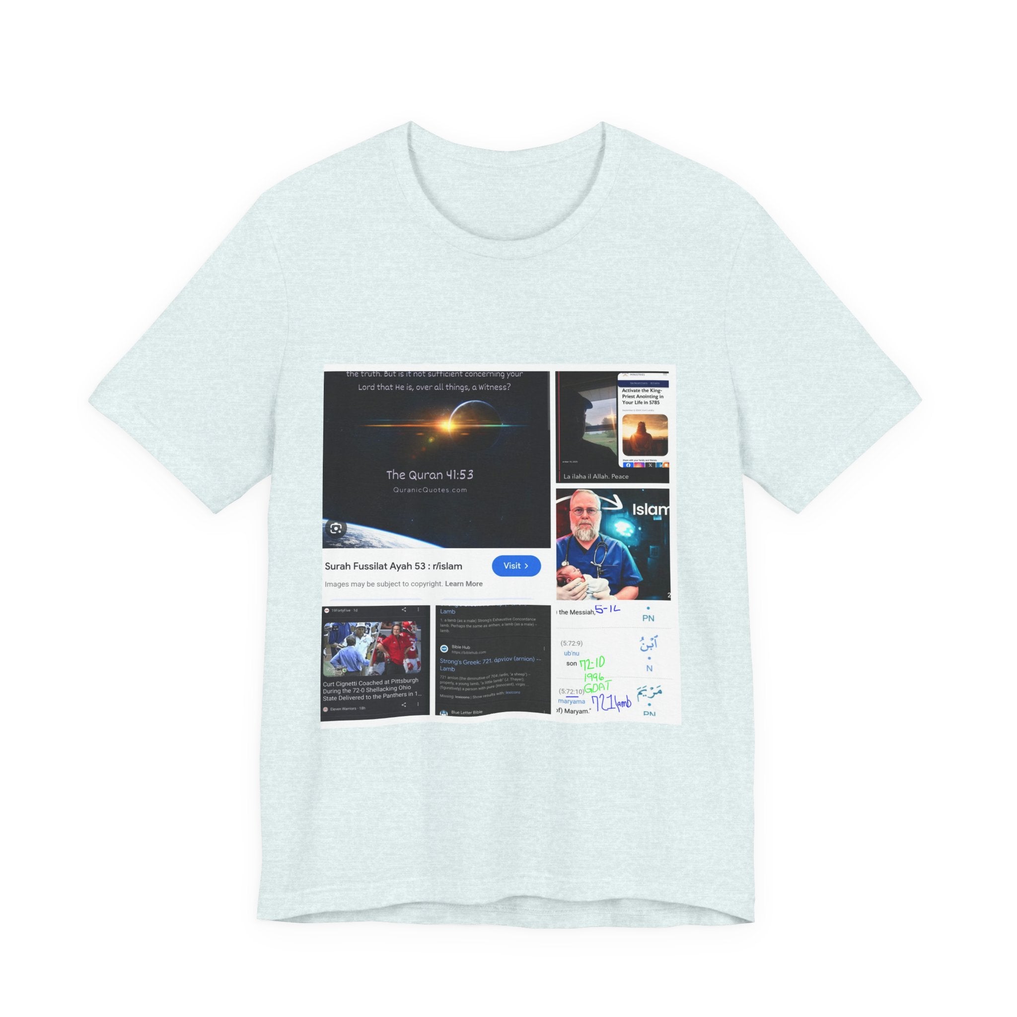 Screenshot Collage Tee — Tech Presentation & Notes Graphic T-Shirt