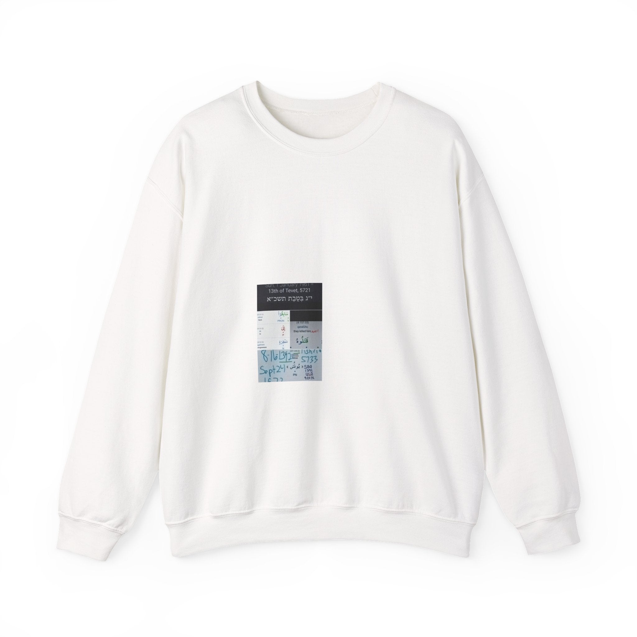 Minimalist Ticket Collage Crewneck Sweatshirt