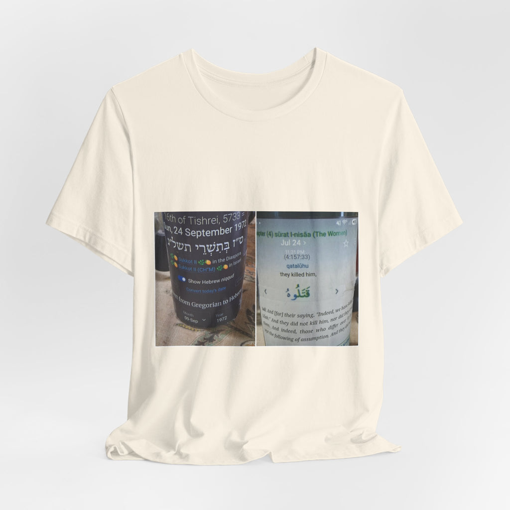 Photo Collage Tee — Bilingual Memorial Bottle Design