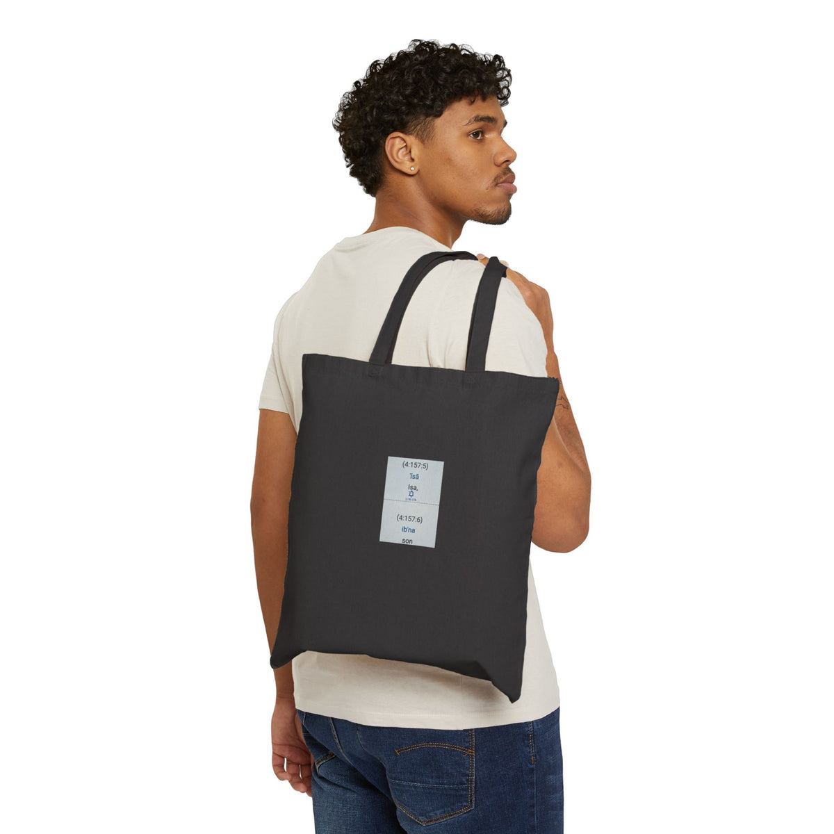 Minimalist 'Nothing To See Here' Canvas Tote Bag