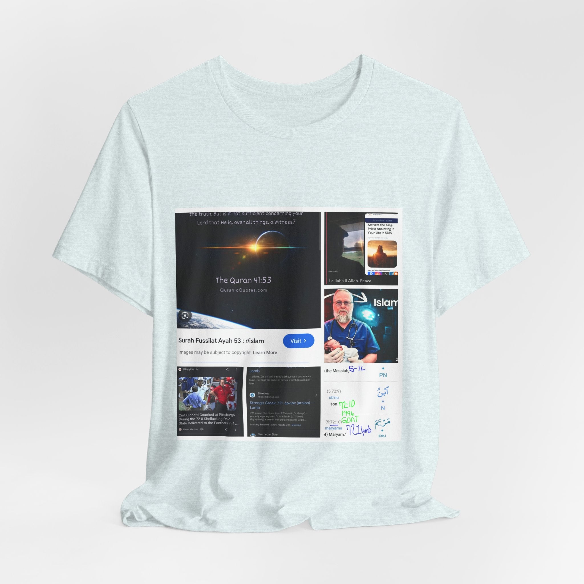 Screenshot Collage Tee — Tech Presentation & Notes Graphic T-Shirt