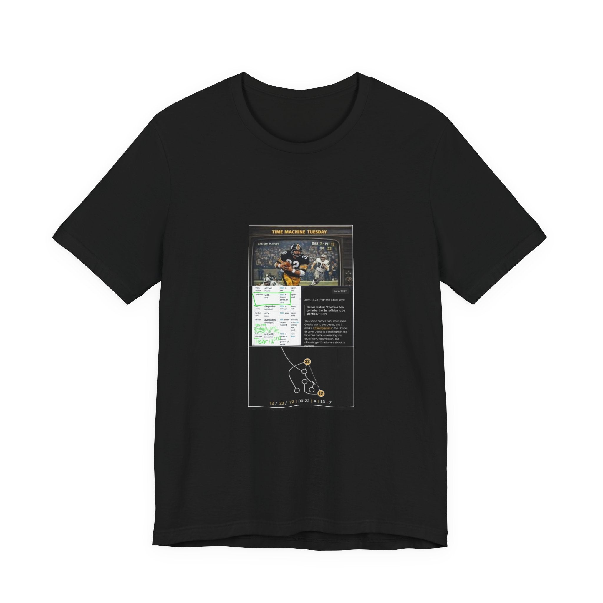 Football Playbook Tee — Game Strategy Diagram Shirt