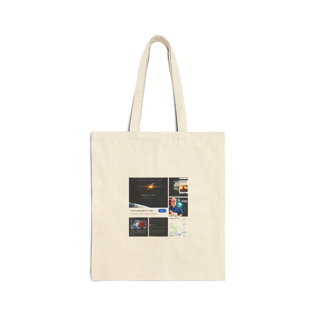 Canvas Tote Bag — Collage Space Art & Screenshots Print
