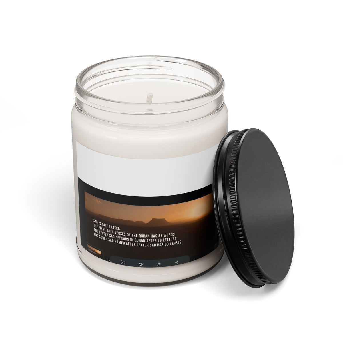 9oz Scented Soy Candle — Warm Sunset Aroma (Jar Candle)