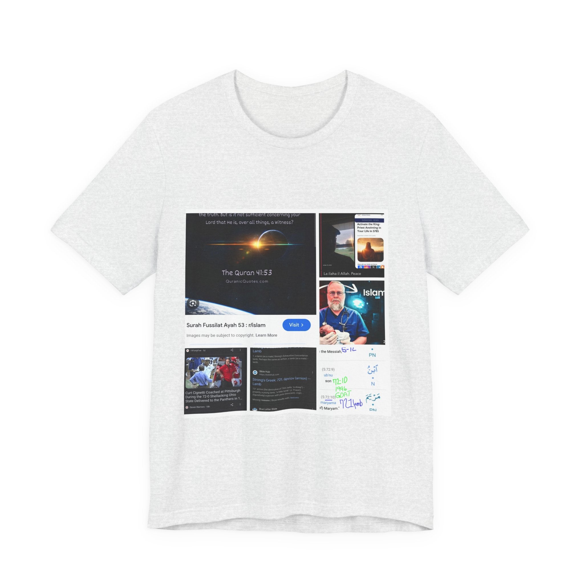Screenshot Collage Tee — Tech Presentation & Notes Graphic T-Shirt