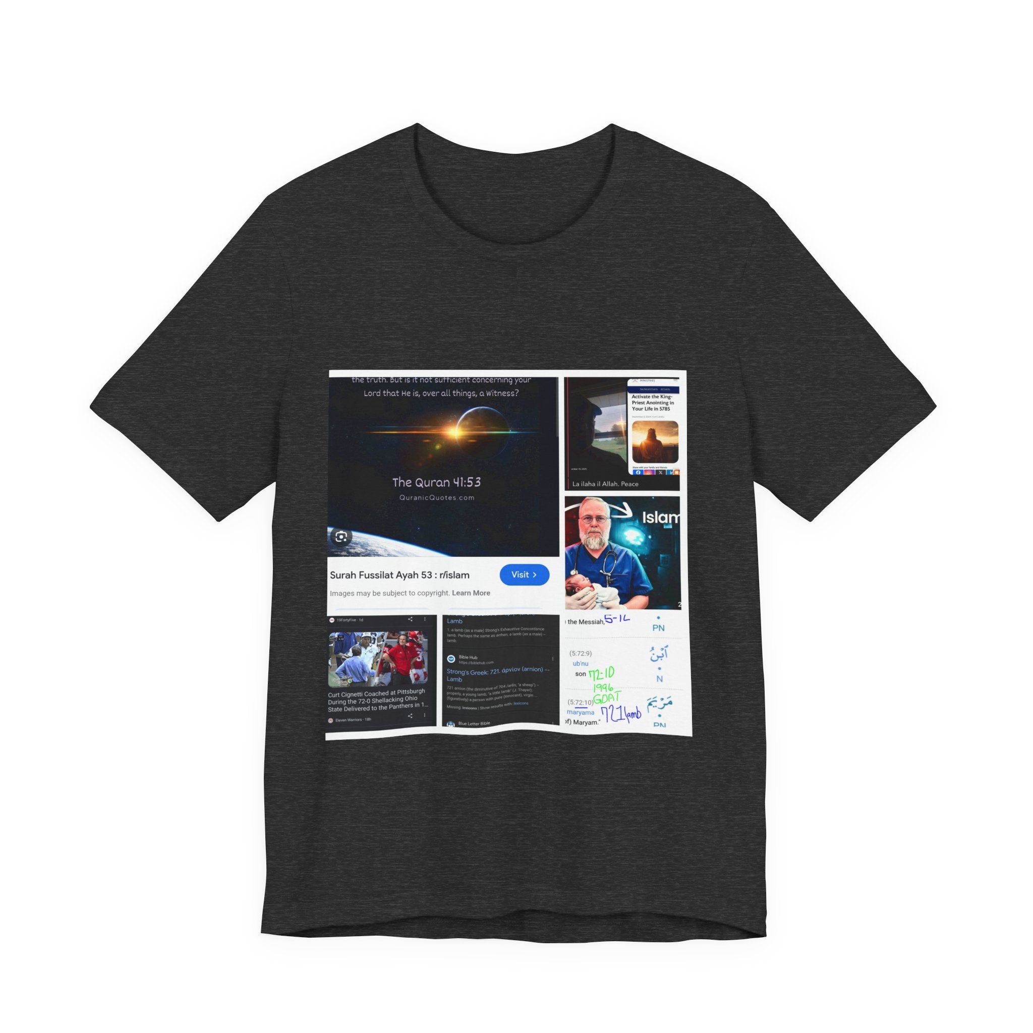 Screenshot Collage Tee — Tech Presentation & Notes Graphic T-Shirt