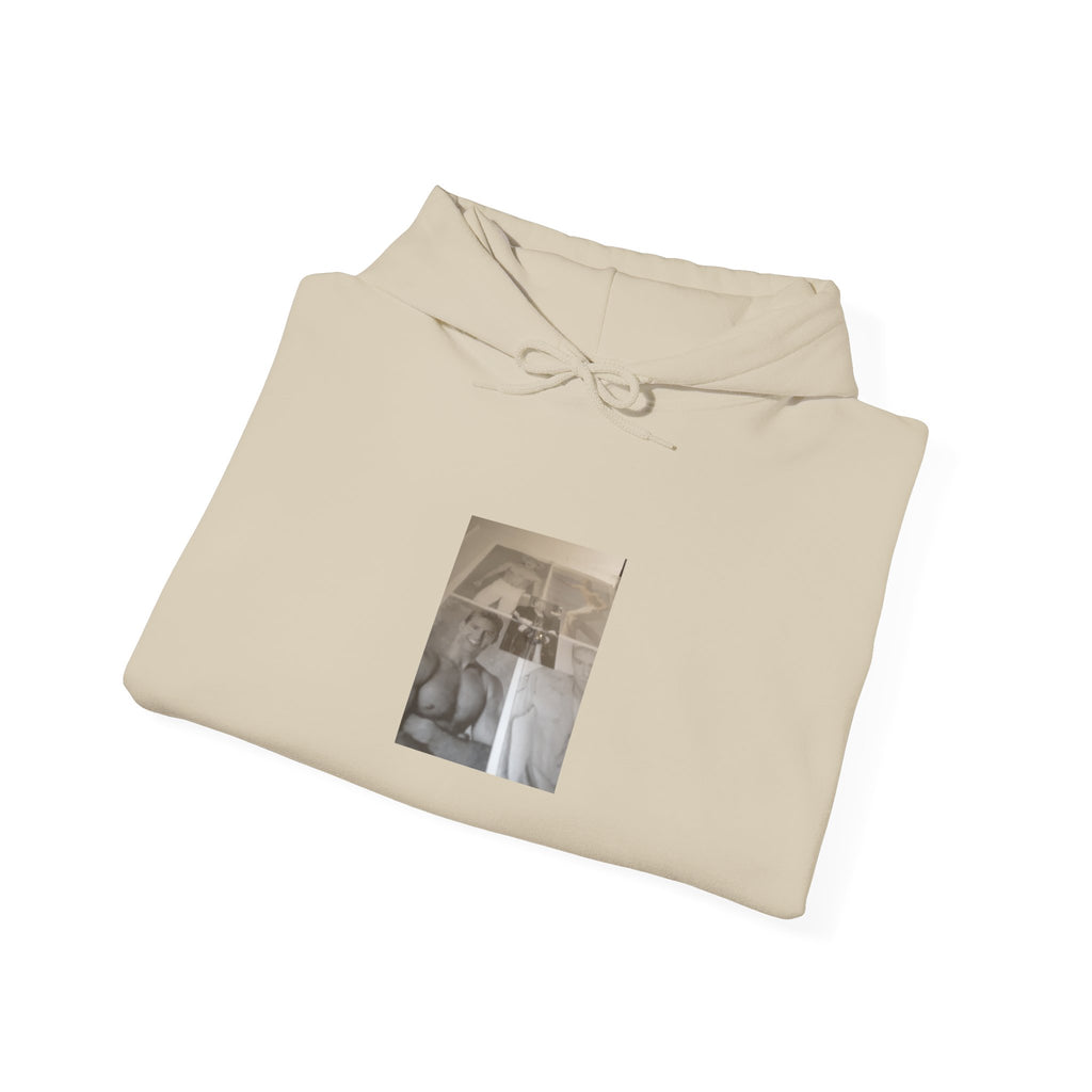 Vintage Collage Photo Hoodie — Sepia Retro Portrait Graphic