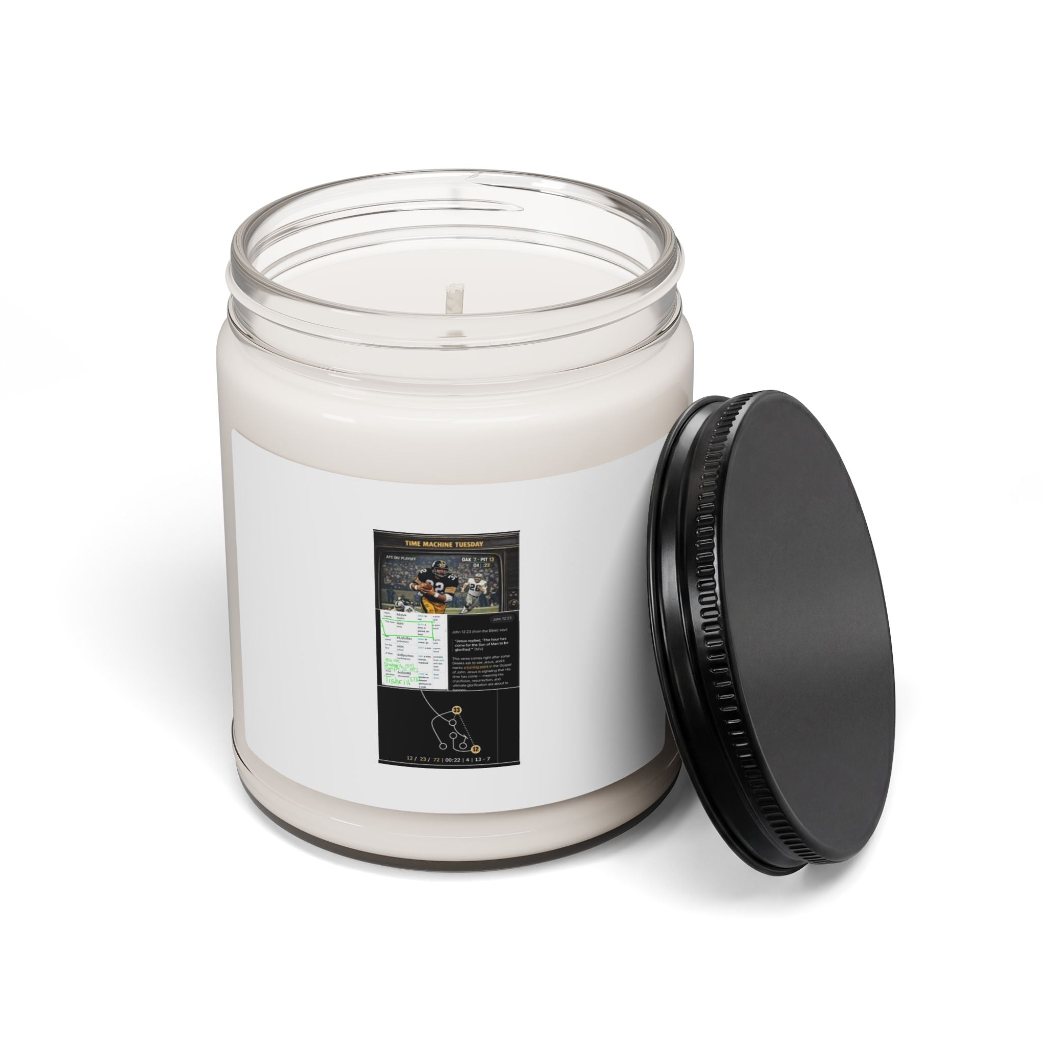 9oz Scented Soy Candle — Clean Jar Candle with Custom Label (Aromatic Home Fragrance)