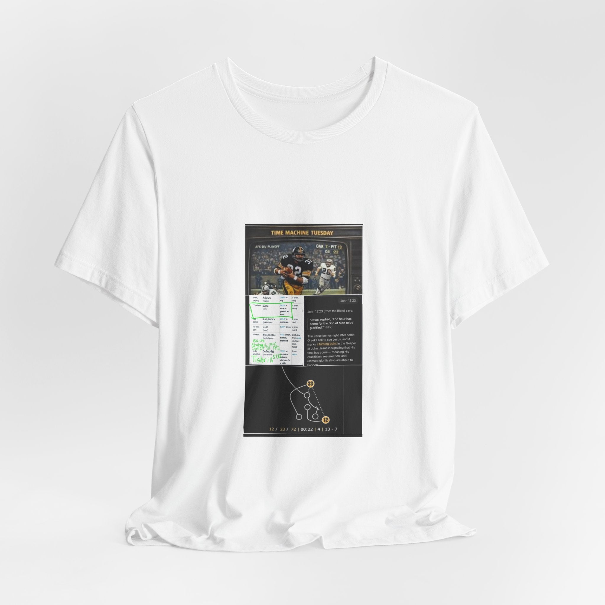 Football Playbook Tee — Game Strategy Diagram Shirt