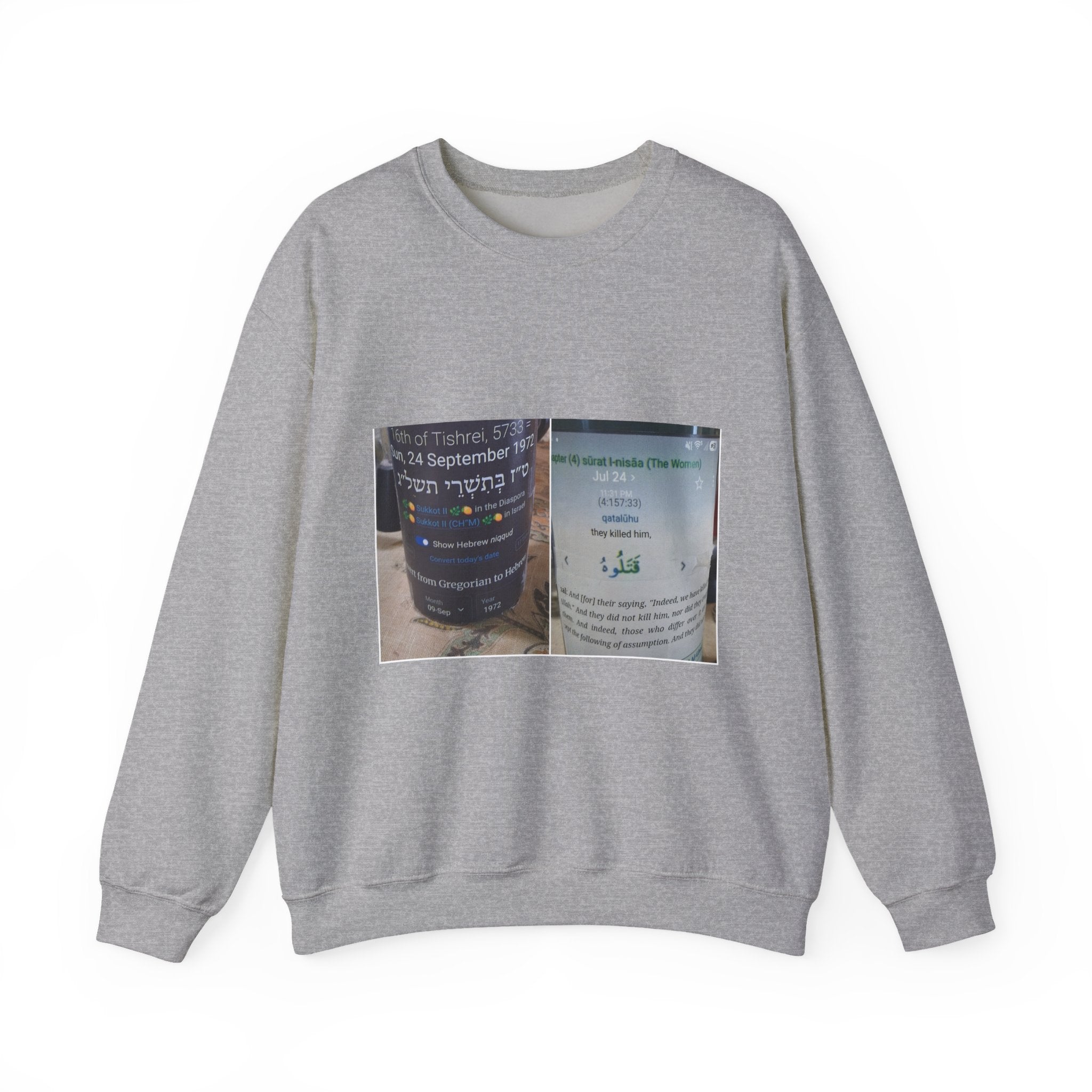 Crewneck Sweatshirt — Vintage Travel Poster Collage
