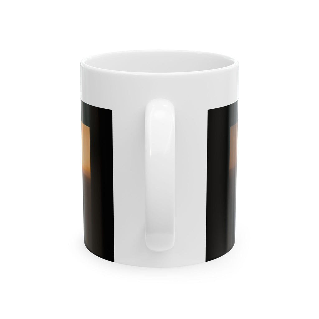 Inspirational Quran Verse Ceramic Mug — Sunset Landscape, Islamic Reminder Coffee Cup (11oz/15oz)