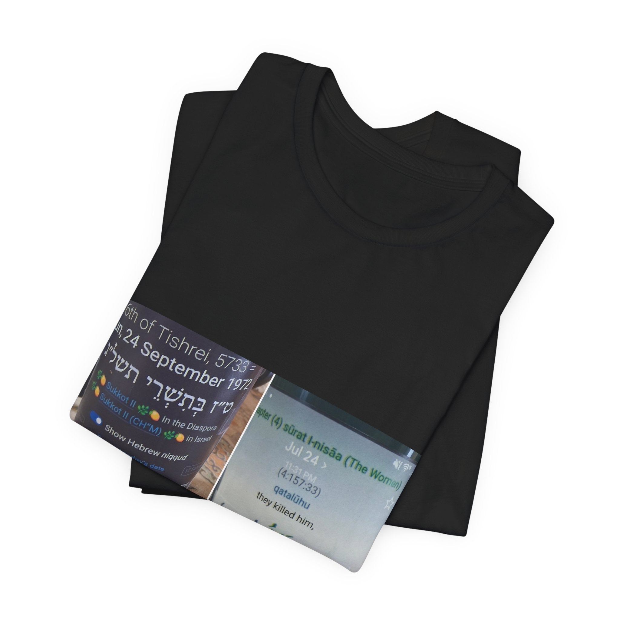 Photo Collage Tee — Bilingual Memorial Bottle Design