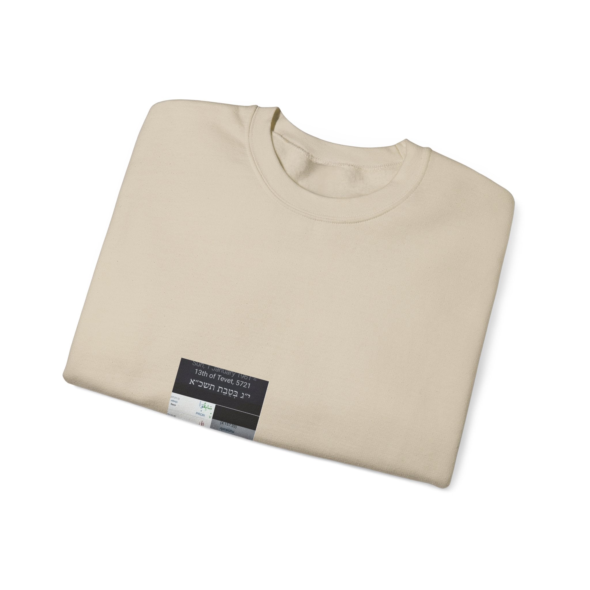 Minimalist Ticket Collage Crewneck Sweatshirt