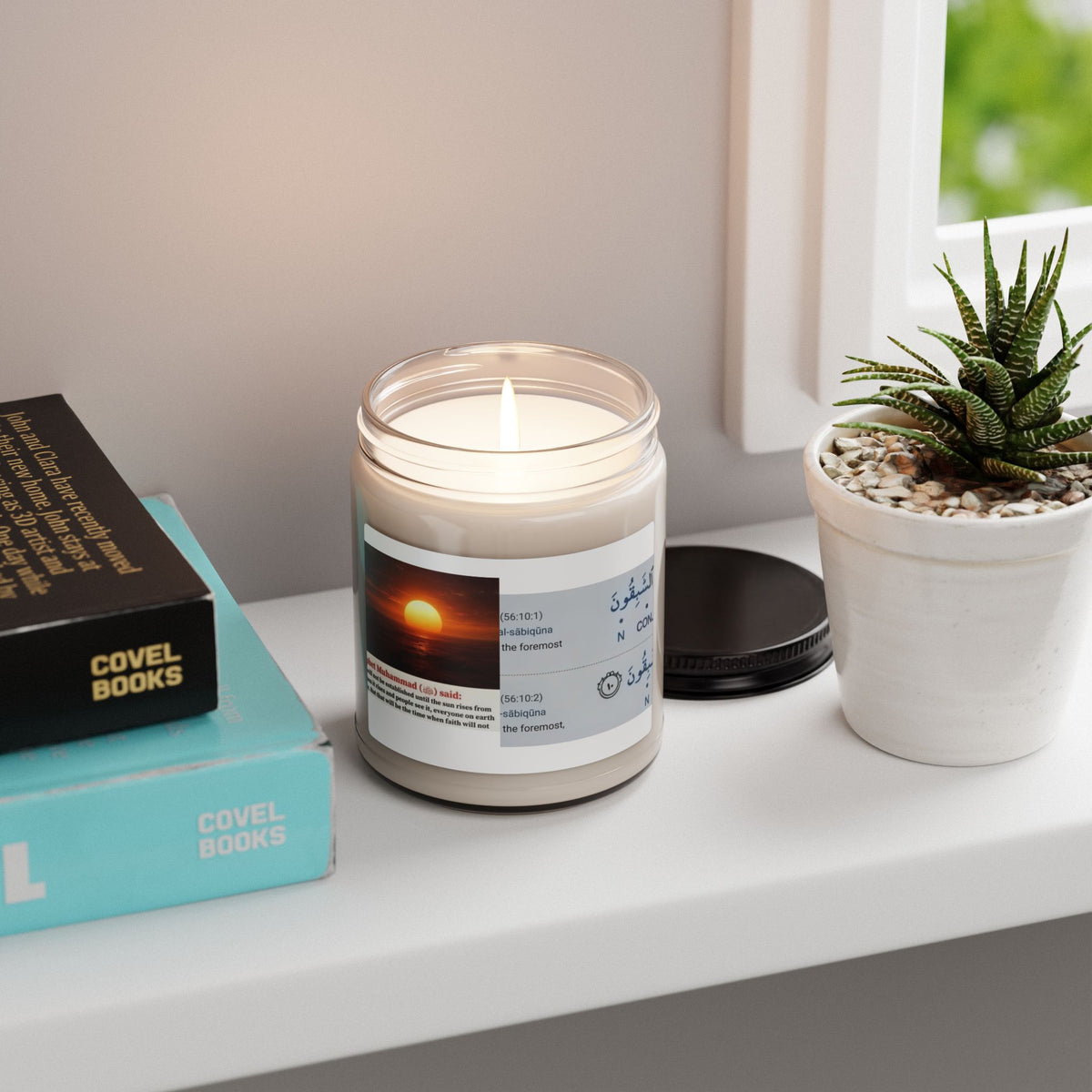 Scented Soy Candle — Sunrise Serenity 9oz (Calming Ocean Breeze)