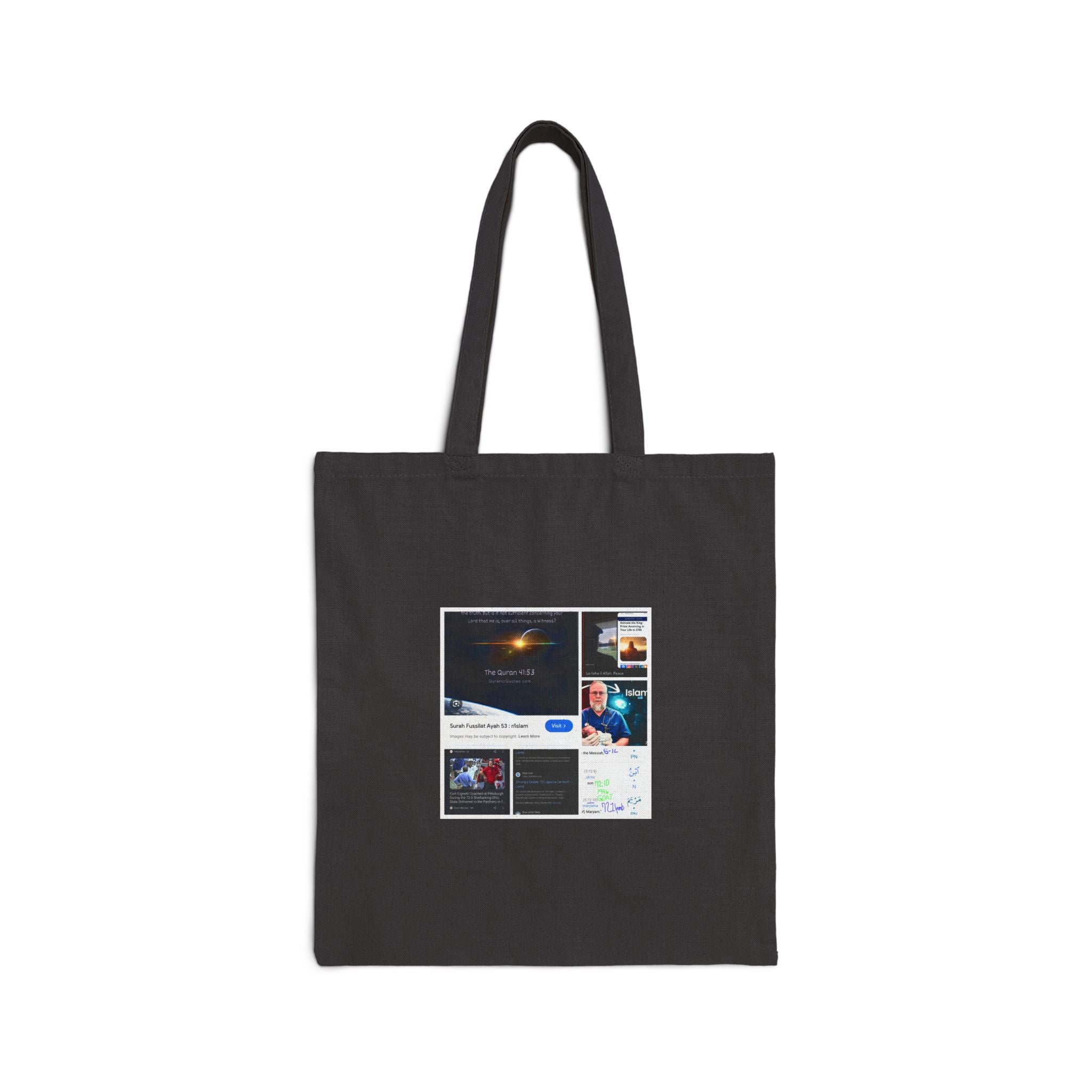 Canvas Tote Bag — Collage Space Art & Screenshots Print