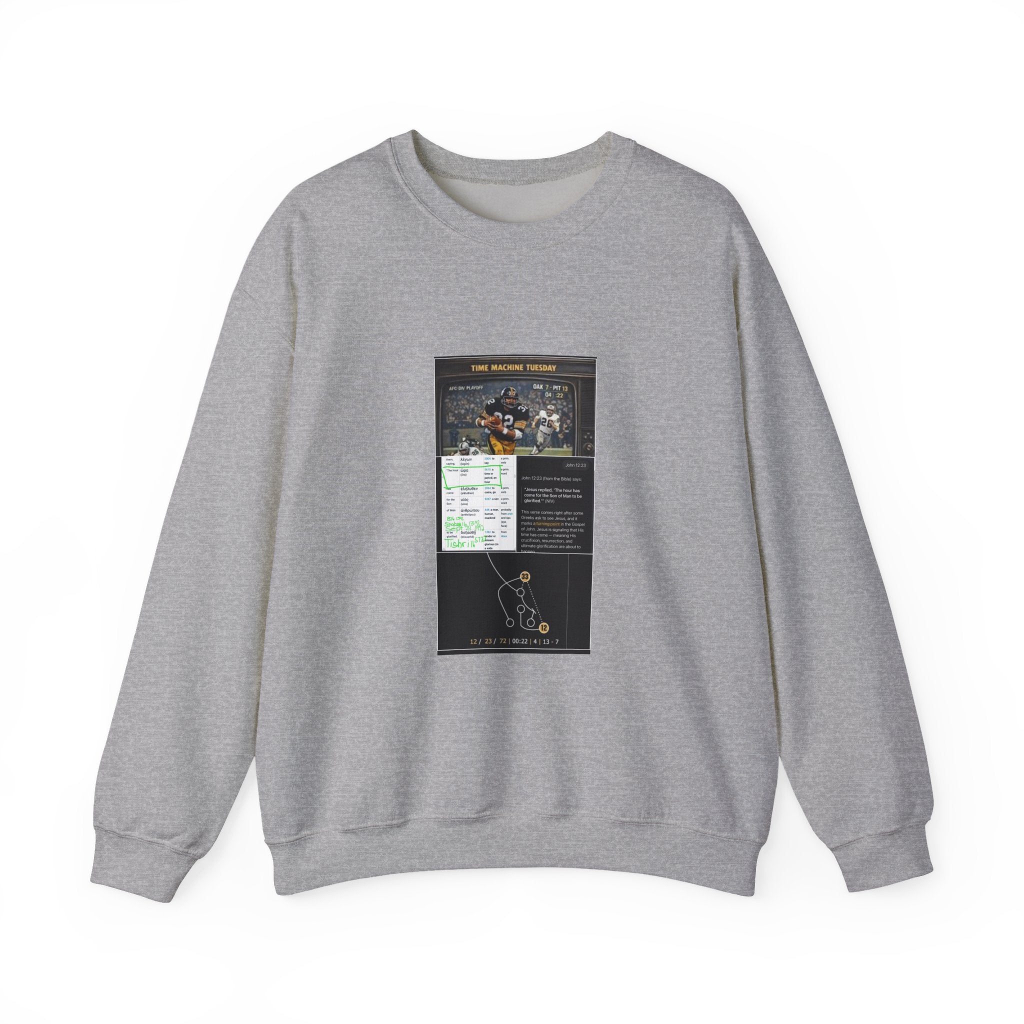 Crewneck Sweatshirt — Nostalgic Game Night Poster Design