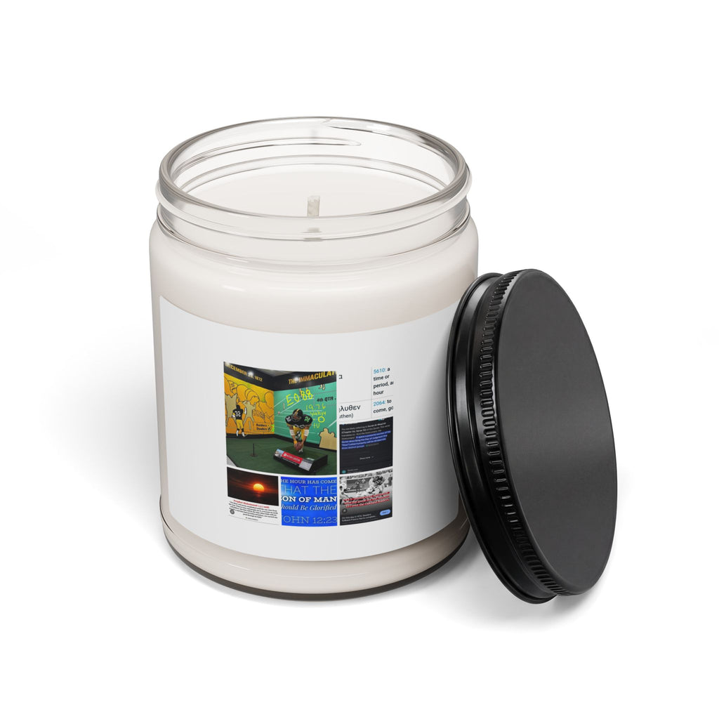 Soy Candle — 9oz Scented Jar with Photo Collage Label