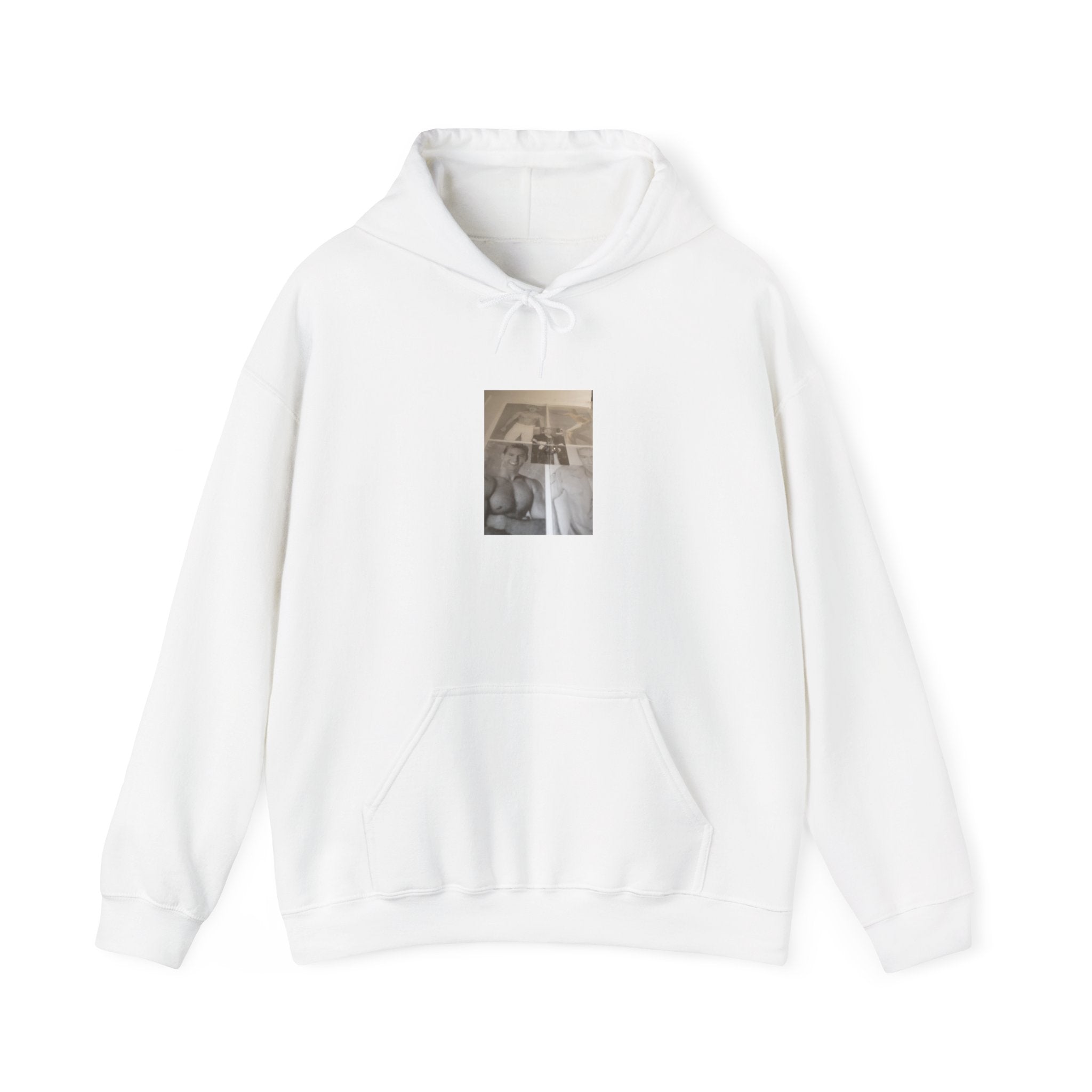 Vintage Collage Photo Hoodie — Sepia Retro Portrait Graphic